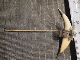 Jugendstil Krawattennadel Silber Antik Vintage Brosche Pin