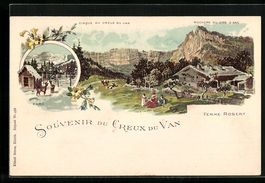 Litho Creux du Van, Ferme Robert, Rocher