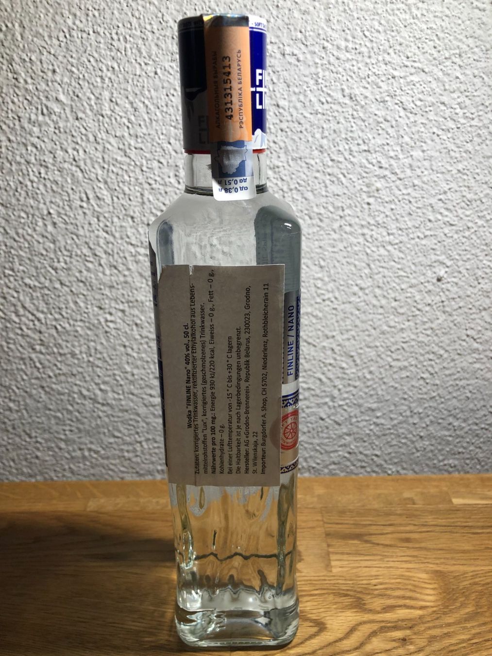 Spirituosen: Wodka «FINLINE Nano», 50 cl – Neu (gemäss Beschreibung) aus Unterentfelden von BurgyAna 3