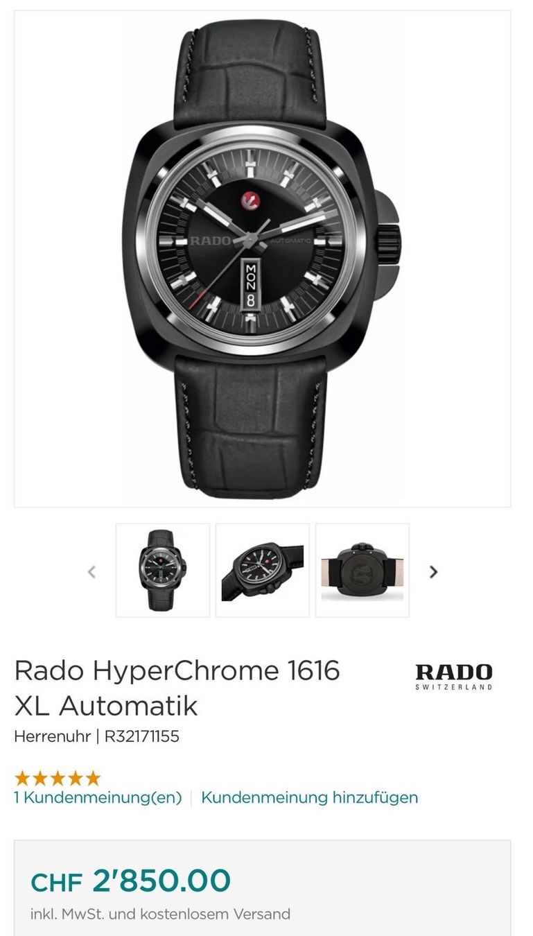 Rado Orologi: Rado HyperChrome 1616 XL Automatique – Usato da Sion venduto da ROBY_ROBY_ROBY 7