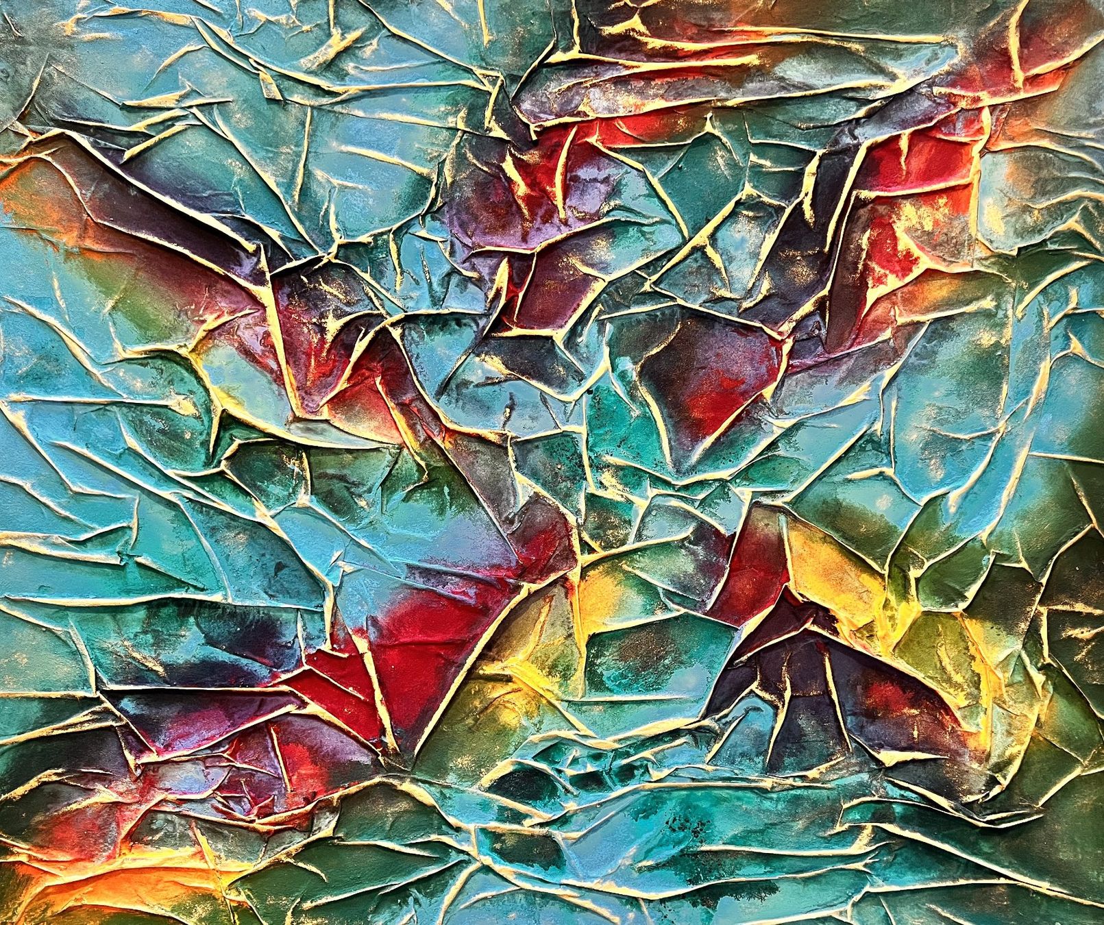 Gemälde: Andrea Scacciotti - Malerei auf Leinwand - Material abstrakt – Gebraucht aus Ponte Tresa von 11GalleriaAlterEgo11 8