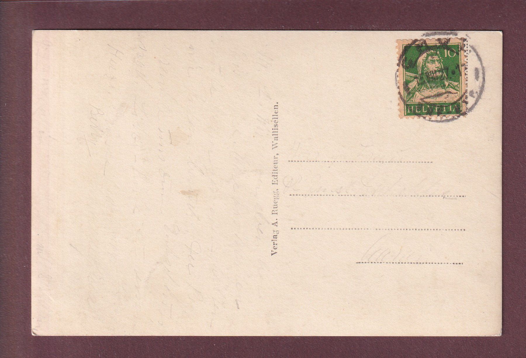 Cartes postales: CHUR - Brunnen und Domkirche - 1927 – D'occasion à Pully par nicecards 1