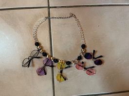 Collier très original lunettes de soleil multicolore tbe