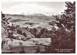 Hundwilertobelbrücke mit Säntis, gelaufen 1957