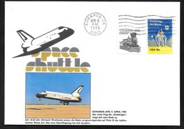 USA Sonderbrief Space Shuttle 6 Landung 9.4.1983