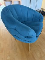 Sessel aus Samt, grün