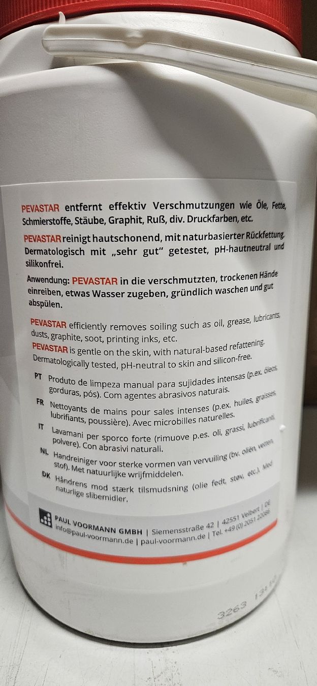 Meguiar's Prodotti per la cura: PEVASTAR Handreiniger 3Liter – Nuovo e nell'imballaggio originale da Baar venduto da Vel...Baar45 5
