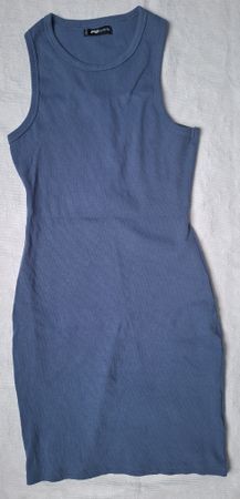 Rundhals Kleid blau Grösse XL guter Zustand