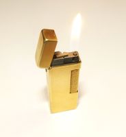 Rarität Vergoldetes Feuerzeug von Dunhill USA Patent 1953er