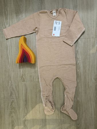 Neu Lilano Wolle/Seide Strampler Grösse 86
