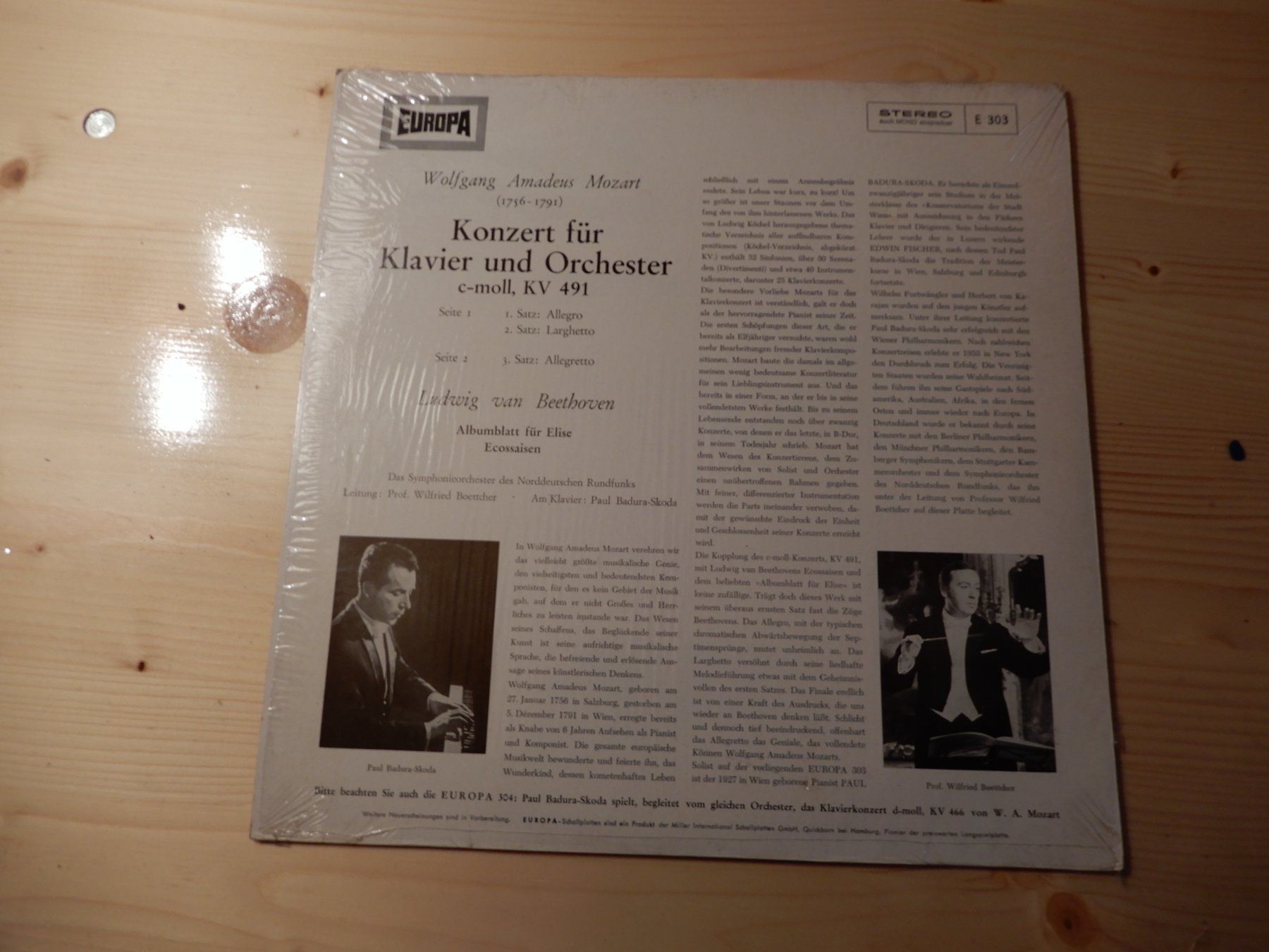 Dischi in vinile: Wolfgang Amadeus Mozart - Klavierkonzert c-moll – Usato da Erstfeld venduto da Mario_boe0 1