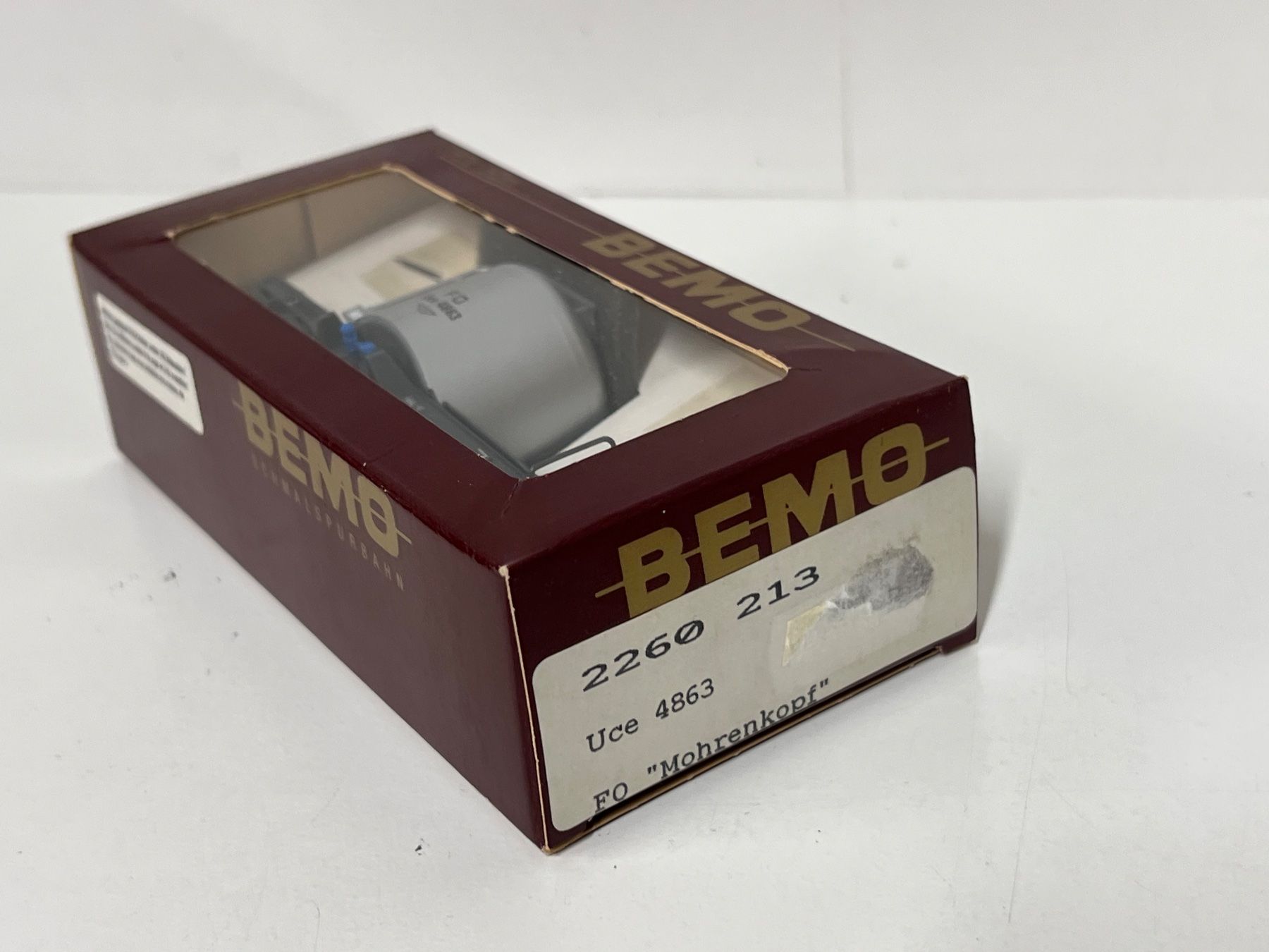 Bemo Modellini di ferrovie: BEMO 2260 213 Uce 4863 FO "Mohrenkopf" – Nuovo e nell'imballaggio originale da Neuenhof venduto da ludovicco 2