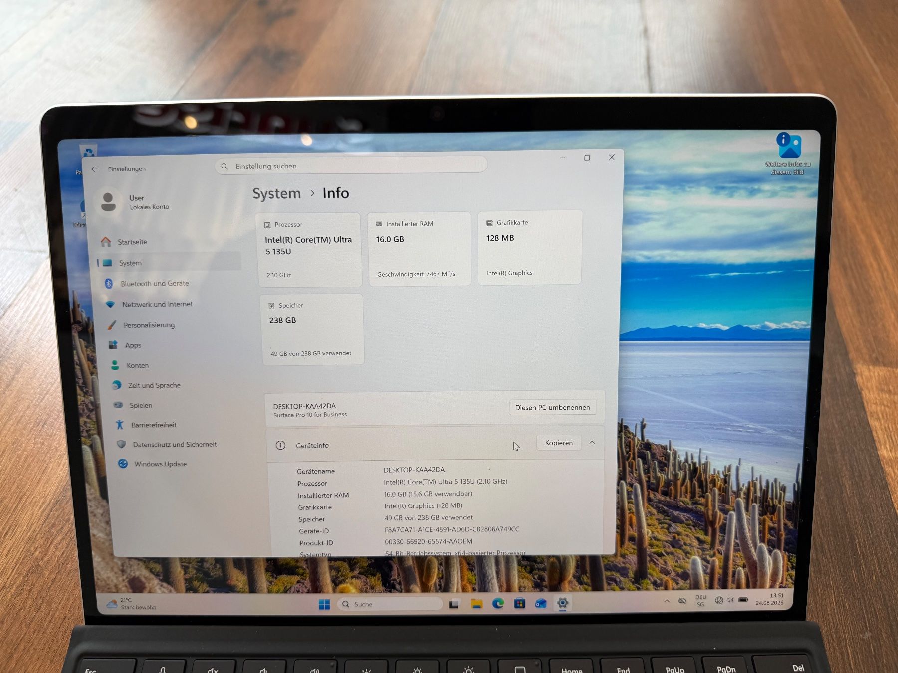 Microsoft Tablettes PC: Microsoft Surface Pro 10 for Business – D'occasion à Siebnen par icrservicesolutions 2