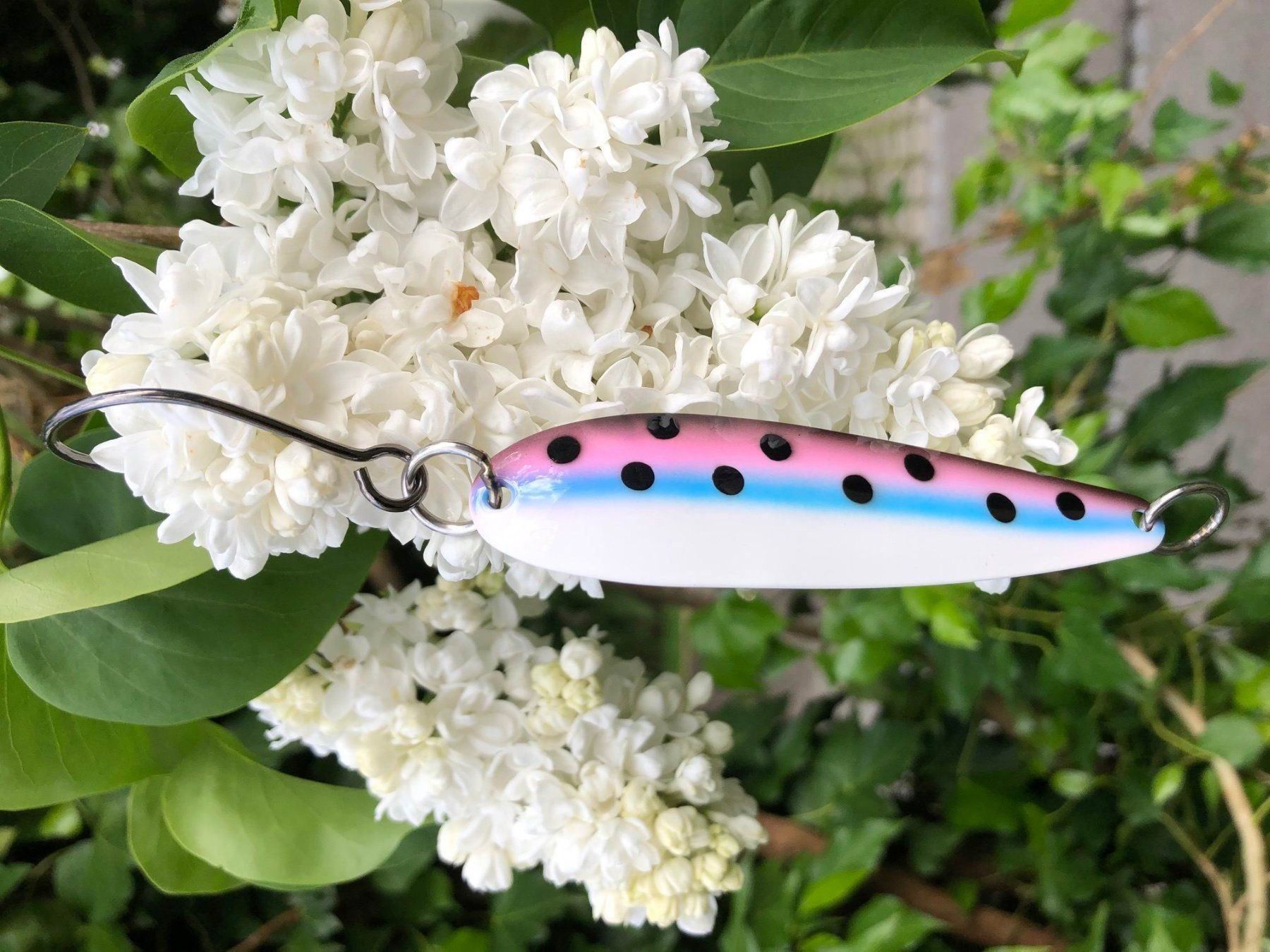 Esche: Schlepplöffel Glow Rainbow, ca. 95 mm – Nuovo (secondo la descrizione) da Arbon venduto da Helmuth 3