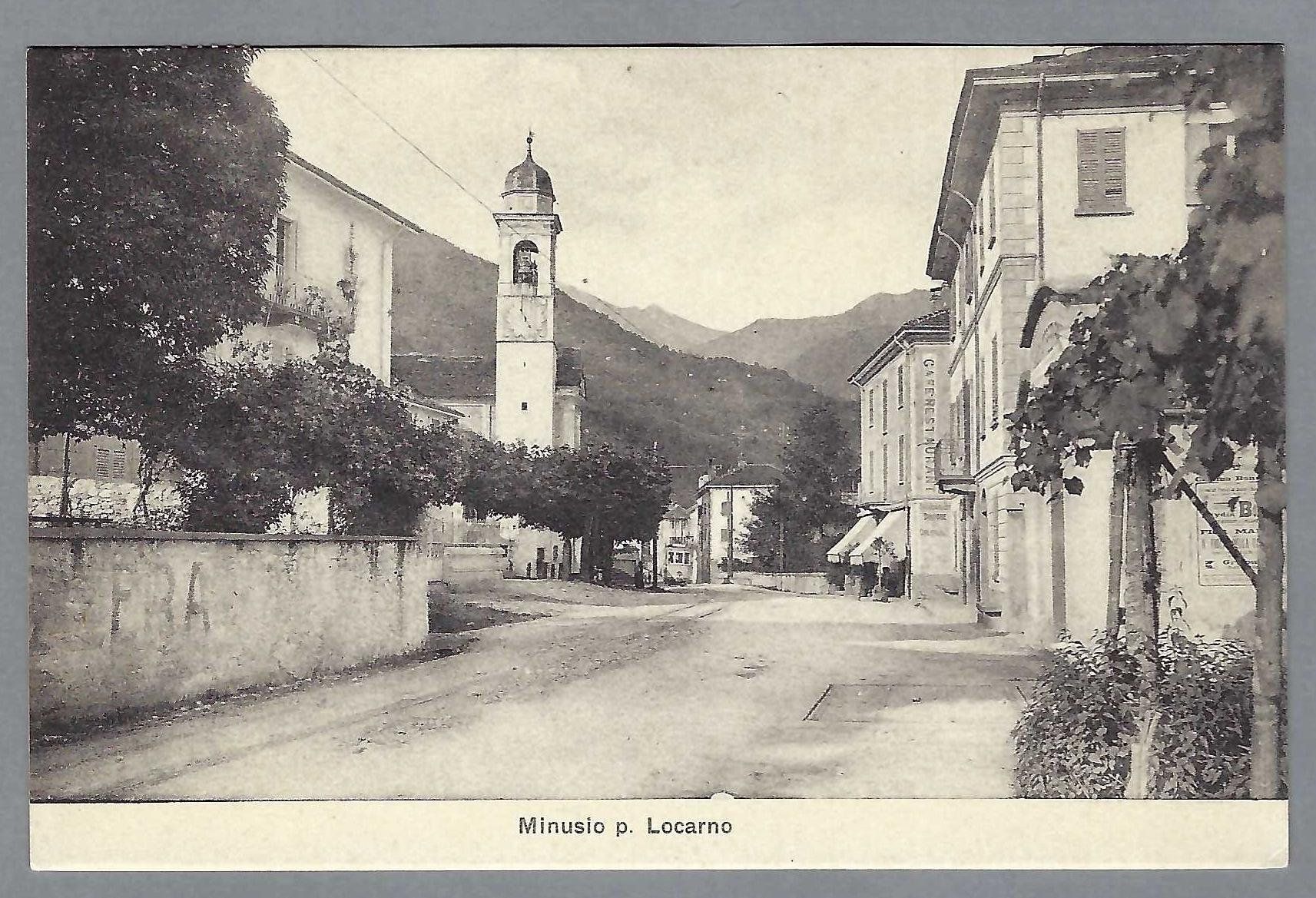 Cartoline postali: MINUSIO, VEDUTA D'INTERNO, 0 1919. – Usato da Pura venduto da ulisse1957