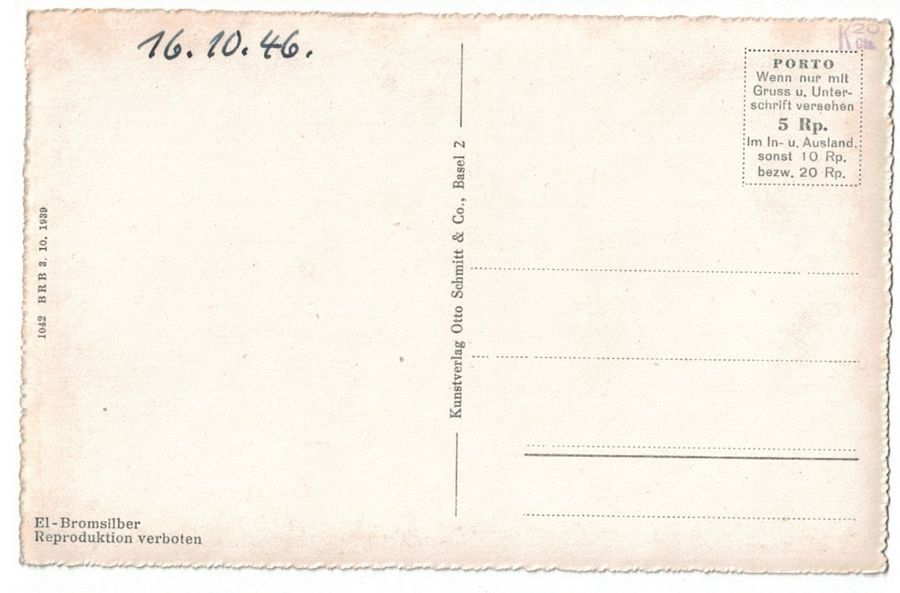Cartoline postali: Bern, Kornhausbrücke, datiert 1946 – Usato da Frauenfeld venduto da POML 1