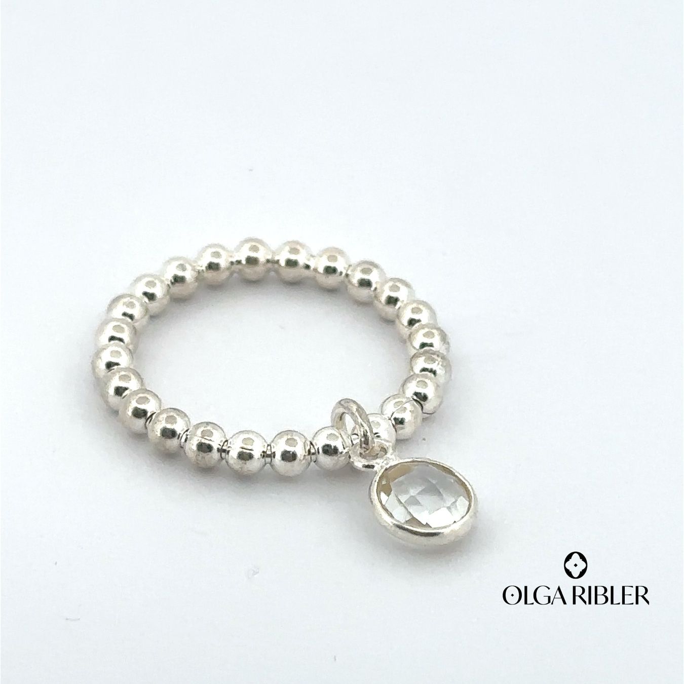 Olga Ribler Anelli: Kugel Silber Ring 925 mit Charm Grösse 60 – Nuovo (secondo la descrizione) da Luzern venduto da Schmuckoutlet 1