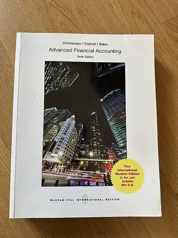Libri: Advanced Financial Accounting- Christensen et. al – Usato da Thalwil venduto da Deleven