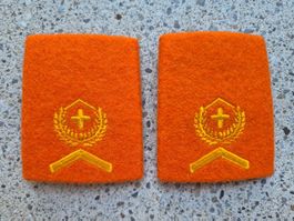  Gradabzeichen Patten Set Wachtmeister Territorialdienst