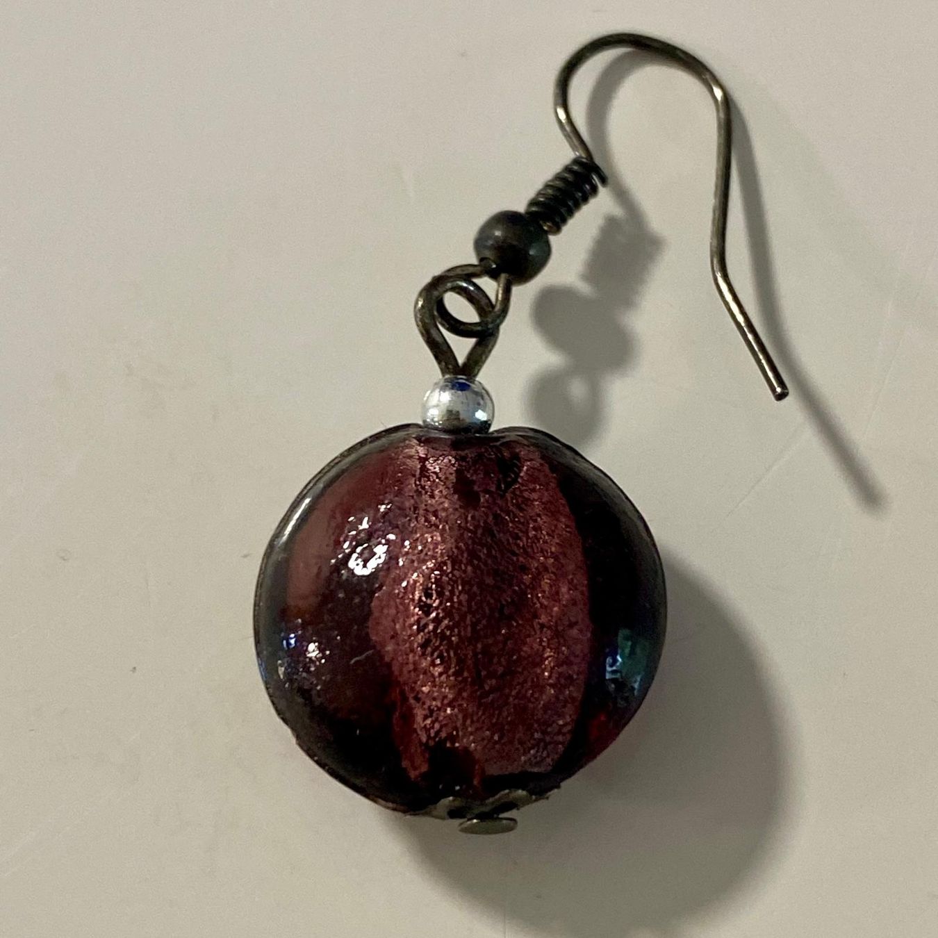 Orecchini pendenti & Orecchini a lobo: Elegante Ohrringe, Glas Perlen, Violett – Usato da Krauchthal venduto da SamsPuce 4