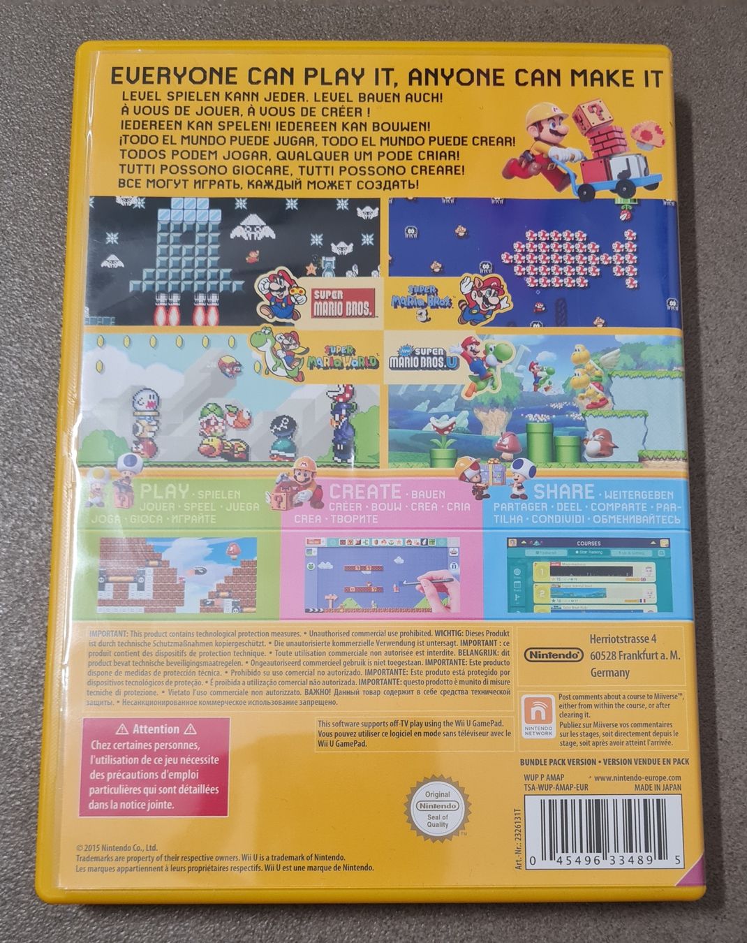 Giochi: Wii U Super Mario Maker Special Collectors Edition – Usato da Birsfelden venduto da Dealgoenner24 6