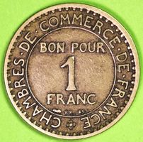 1923 / FRANKREICH / BON POUR 1 FRANCS / SEHR GUT ERHALTEN !