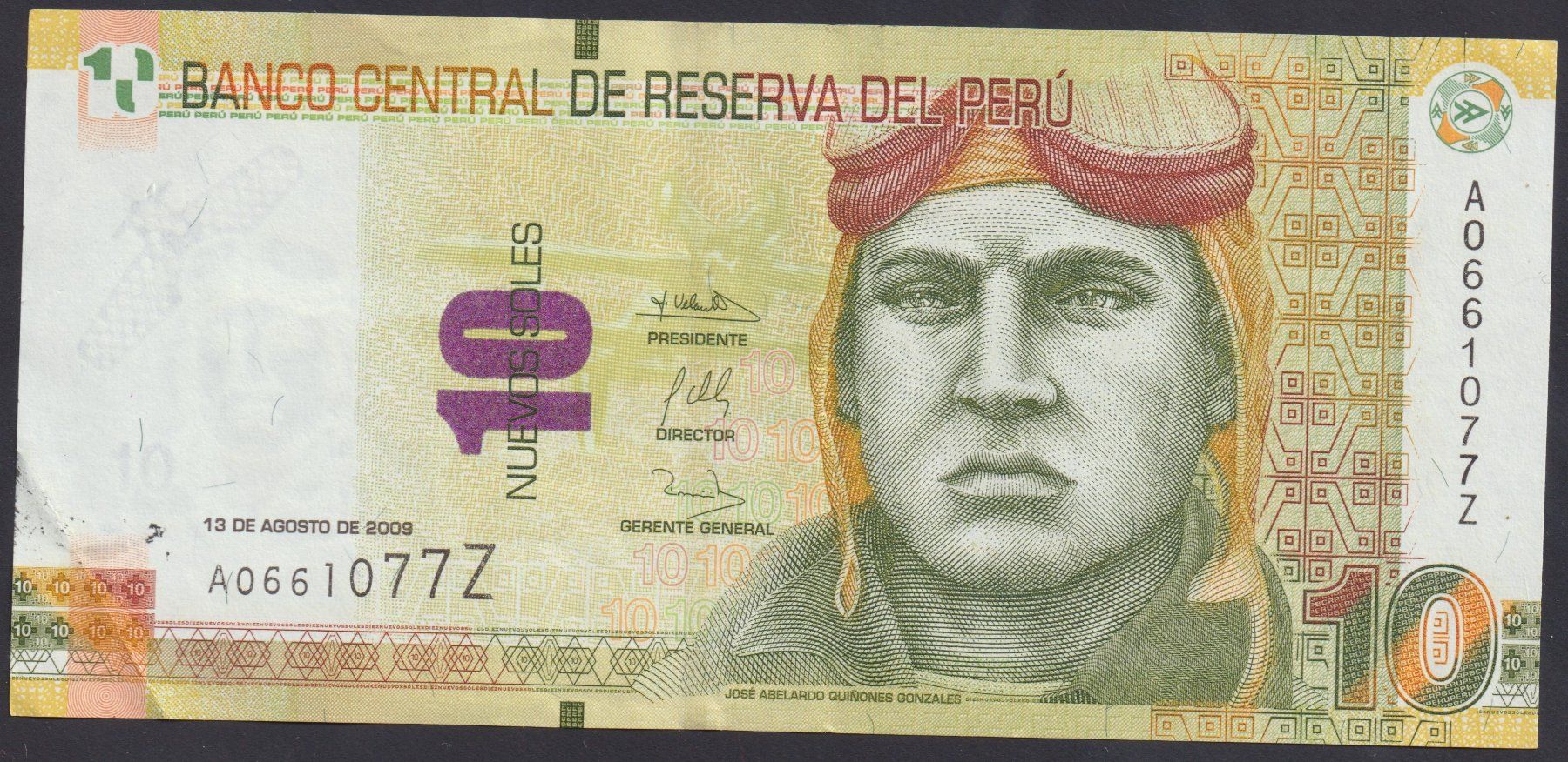 Billets de banque: Peru 10 Soles 2009 – D'occasion à Brugg AG par banknoten_muesli