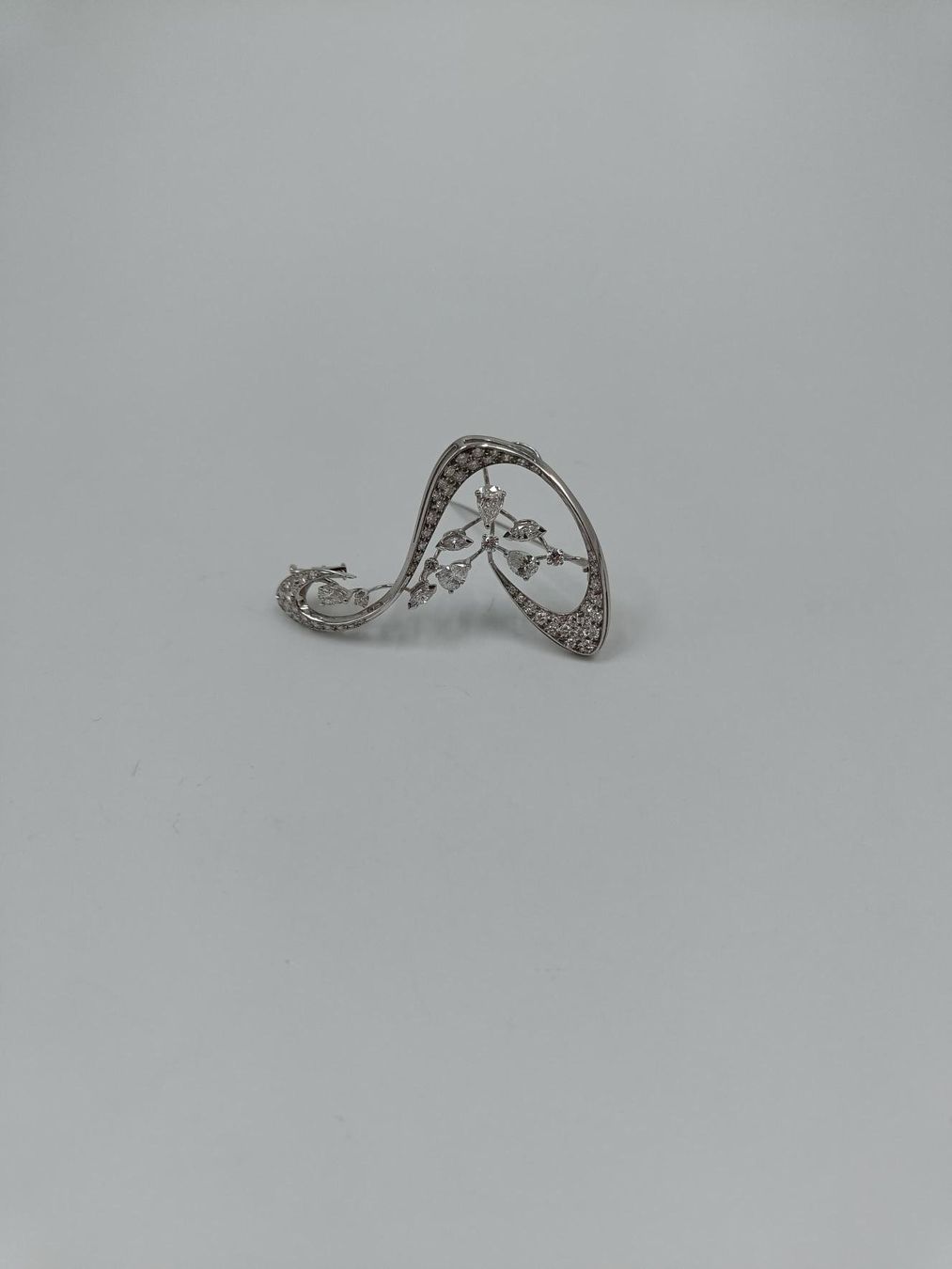 Spille & Fermagli: DIAMANT BROSCHE IN 750 WEISSGOLD – Usato da Luzern venduto da EdiGem 4