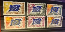 lot de 6 timbres "Conseil de l'Europe