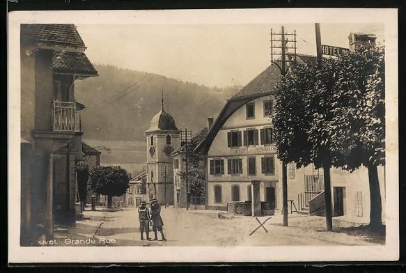 Cartes postales: AK Couvet, Grande Rue, 1925 – D'occasion à Berlin par bartko-reher