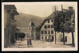 AK Couvet, Grande Rue, 1925