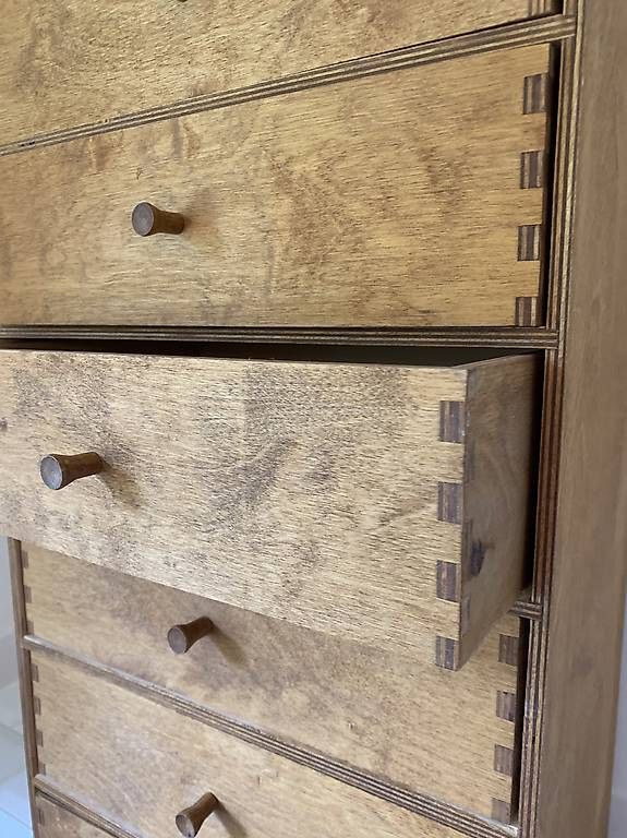 Cassettiere: Layette vintage en bois – Usato da Montreux venduto da Barber_Swiss_Vintage 1