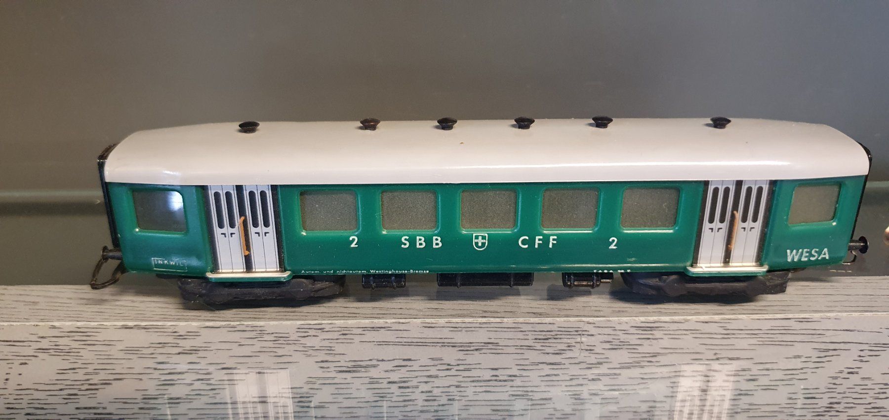 WESA: SBB LEICHTSTAHL PERSONENWAGEN GRÜN SCHÖNE BESCHRIFTUNG (Gebraucht ...