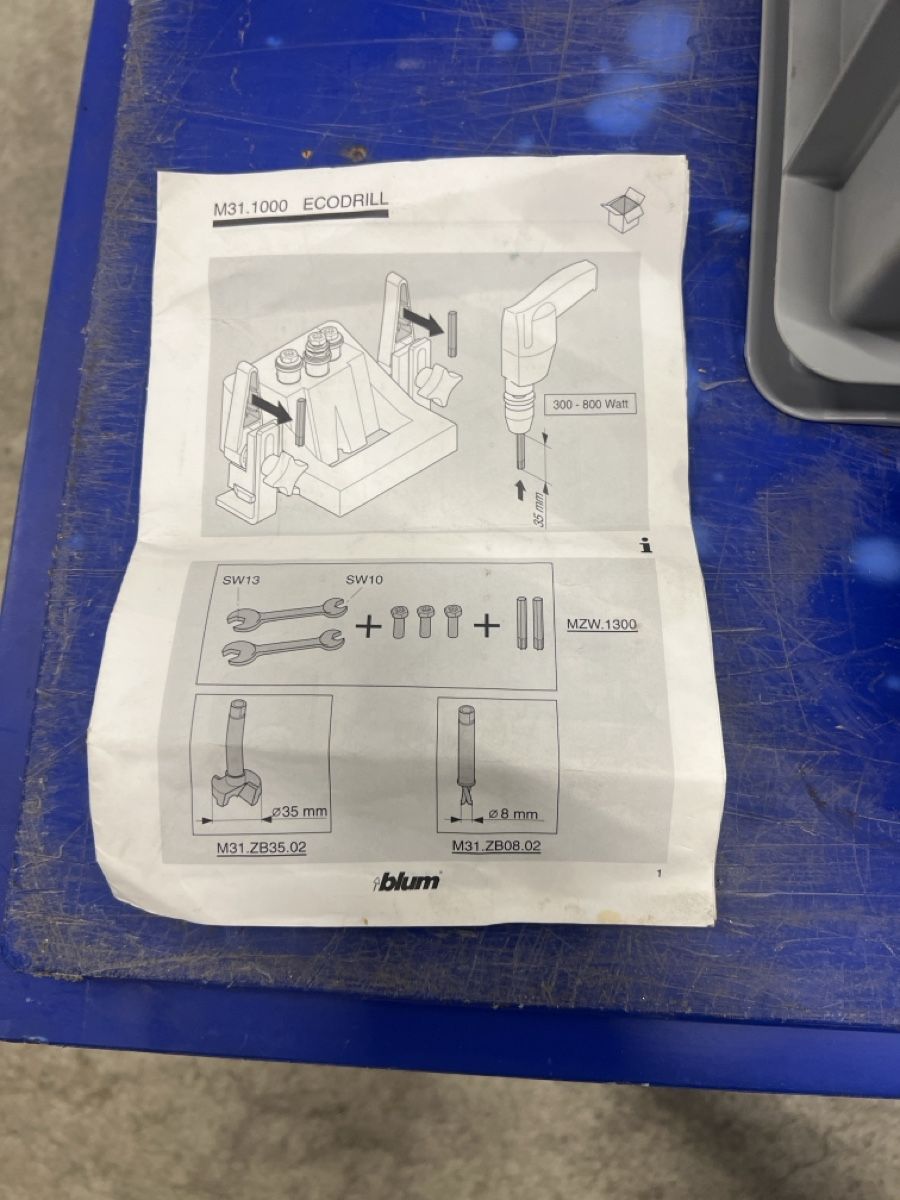 Blum Ferramenta: Blum Topfband Bohrlehre – Usato da Zürich venduto da Pan-Europ 3