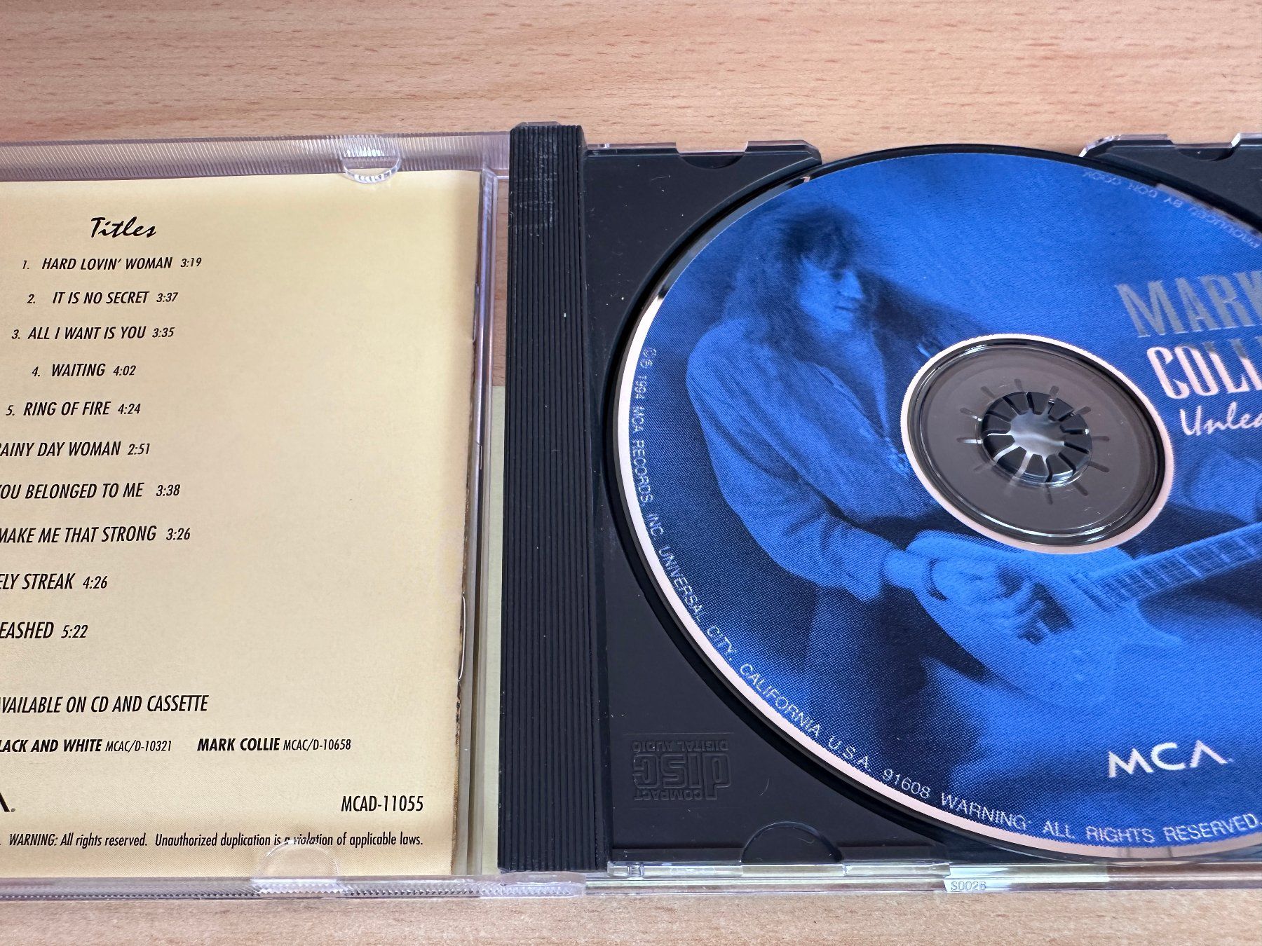 CD: Mark Collie – Unleashed – Usato da Rikon im Tösstal venduto da Alpenmutz 2