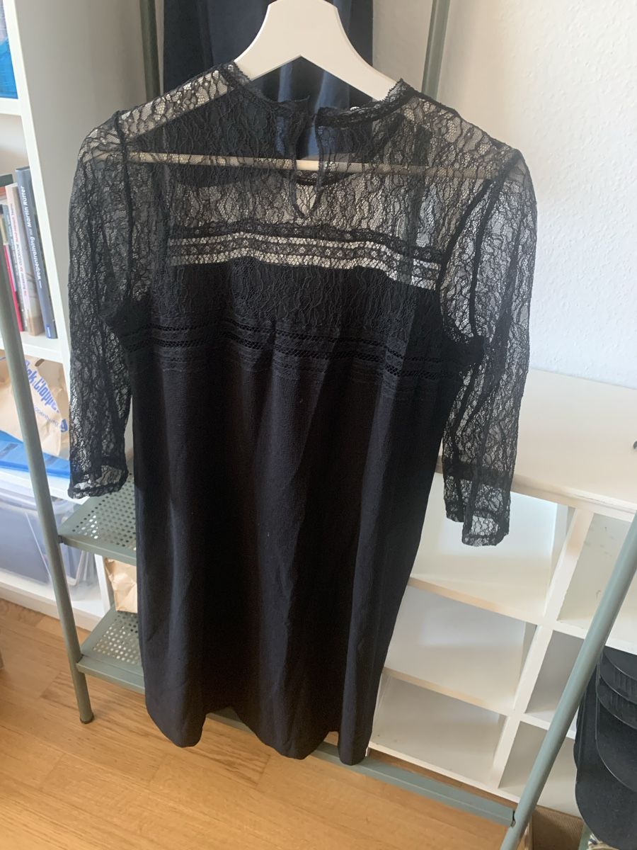 Promod Vestiti: Schwarzes Spitzenkleid – Nuovo (secondo la descrizione) da Basel venduto da ari_xy65 2