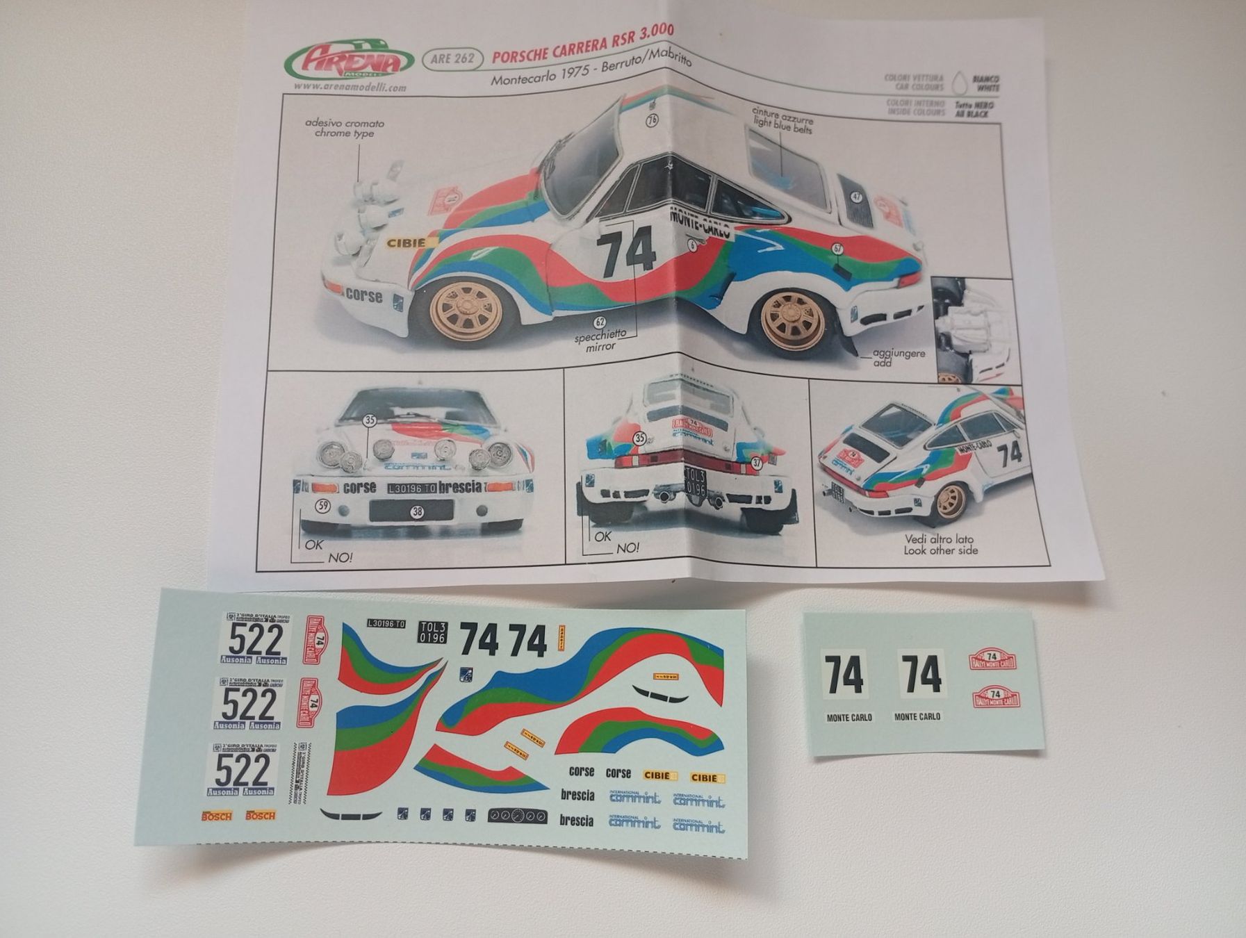 Porsche Modellini d'auto: Décal 1/43 Porsche RSR 3.0 – Usato da Alle venduto da Rissor