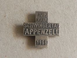 Abzeichen Kantonal Schwingfest Schwingen Appenzell 1968