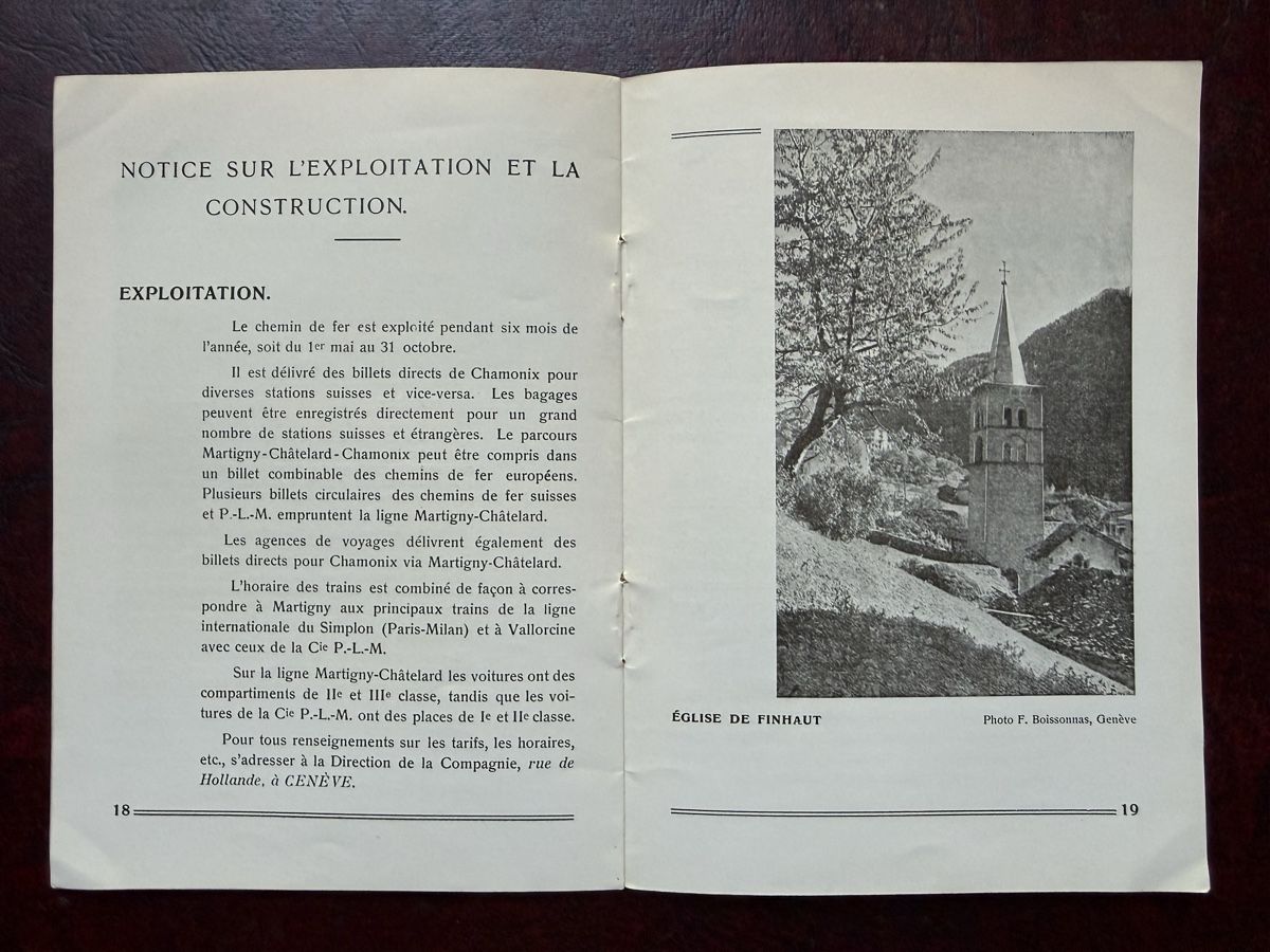 Bücher: Brochure Martigny Chamonix Train Électrique 1910 – Gebraucht aus Fribourg von Ardoffel 6