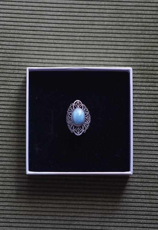Bagues: Silberring mit Larimar Edelstein – D'occasion à Zürich par van_58nb