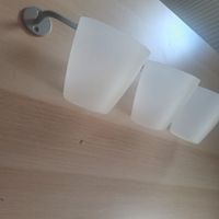 Wandhalter mit 3 Bechern, Top Zustand