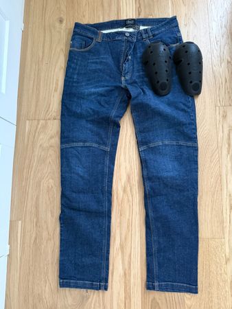 Motorradhose Spirit Motors blau Grösse W38 L34 Protektoren