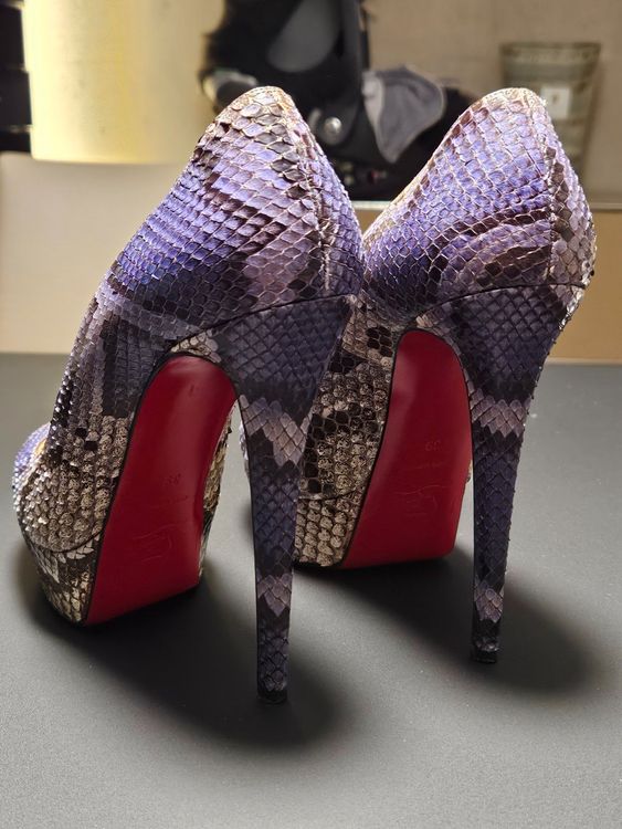 louboutin plateau high heels