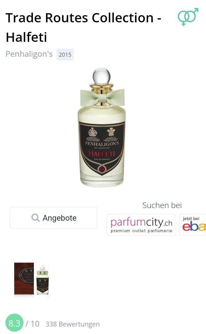 Profumi & Eau de Toilette: 2 ml HALFETI PENHALIGON'S EDP ABFÜLLUNG – Nuovo (secondo la descrizione) da St. Gallen venduto da CaliSunshine 2