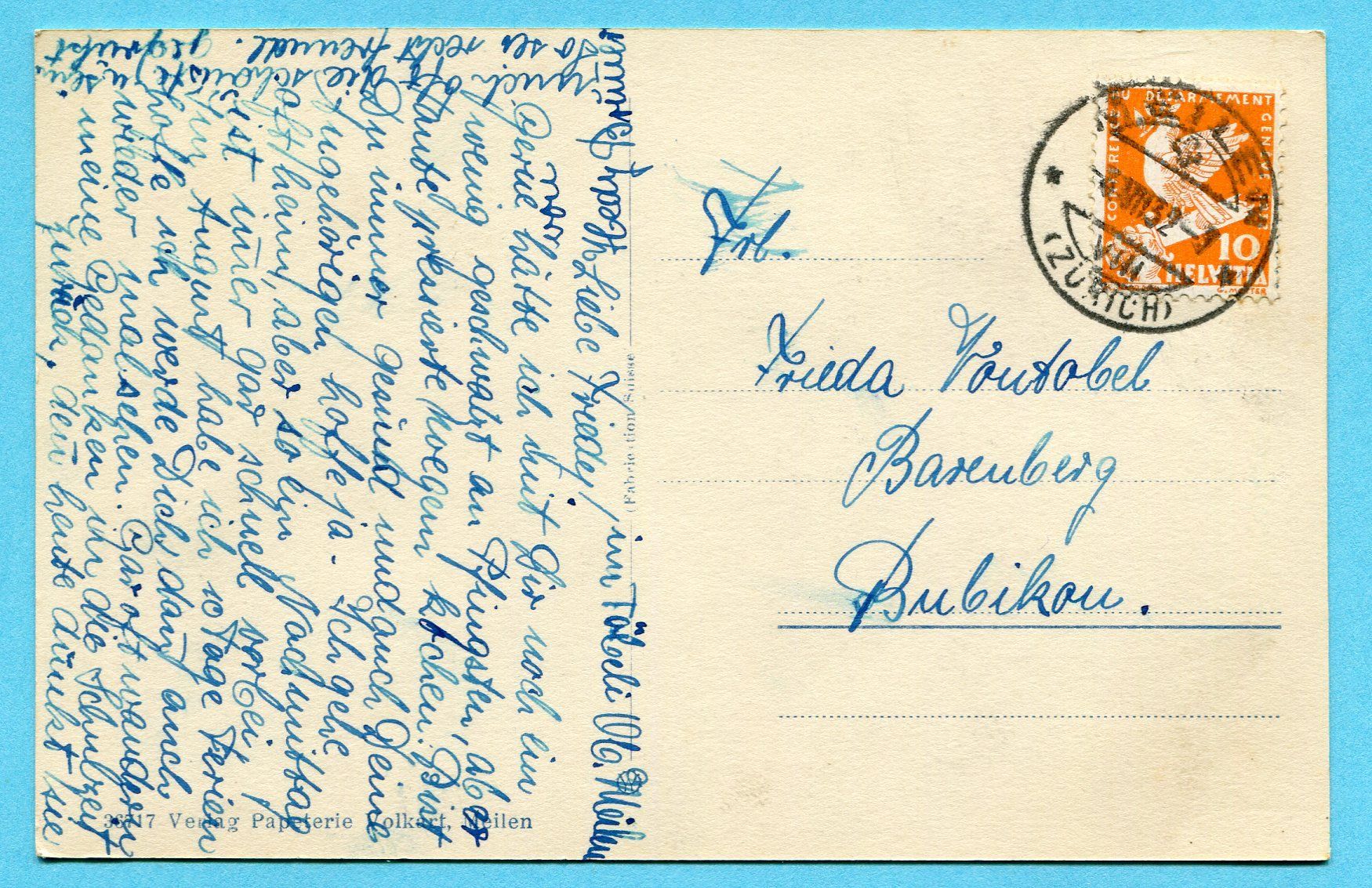 Cartoline postali: Meilen 1932 – Usato da Opfikon venduto da Prophila 1
