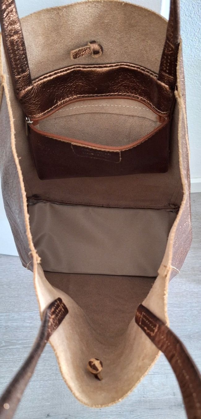 Borse da donna: Leder Shopper Bronze – Usato da Matten b. Interl venduto da iae_cwc7 2