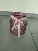 Windlicht/Vase mit Herzanhänger, neuwertig