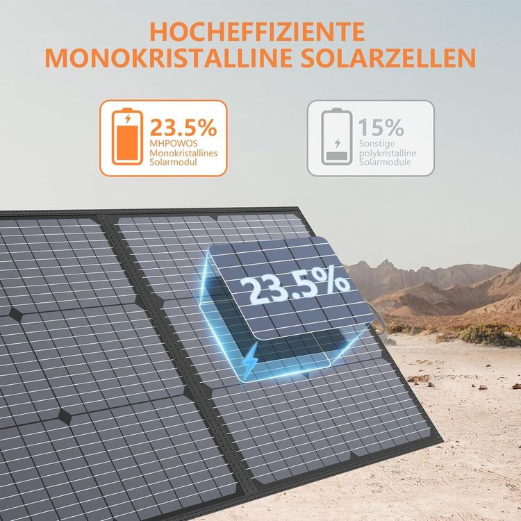 Dispositivi a energia solare: Top Faltbares 110W Solarpanel tragbar für Camping und RV – Nuovo e nell'imballaggio originale da Hundwil venduto da Stallone6 4