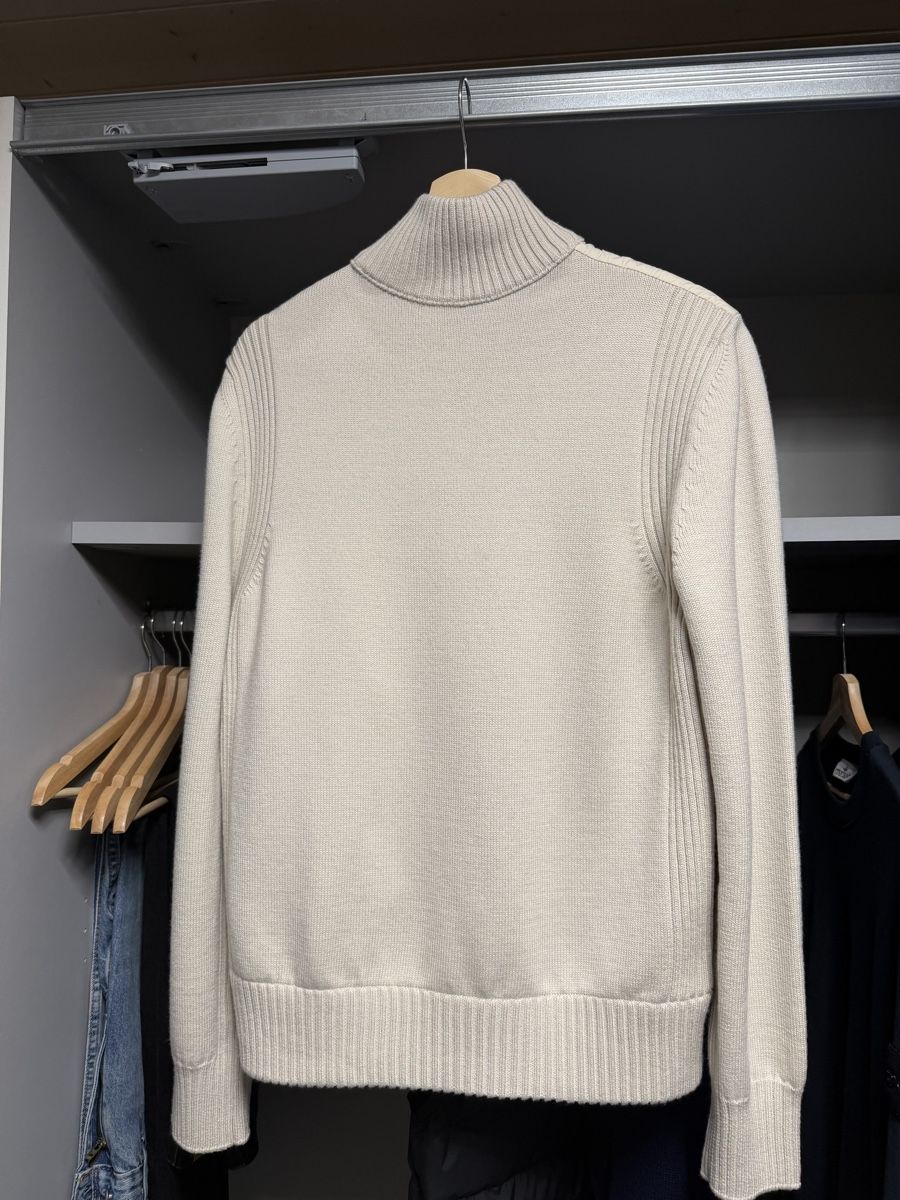 Moncler Giacche: Moncler Cardigan aus Wolle hellbeige – Nuovo e nell'imballaggio originale da Spiez venduto da ronan888888 2