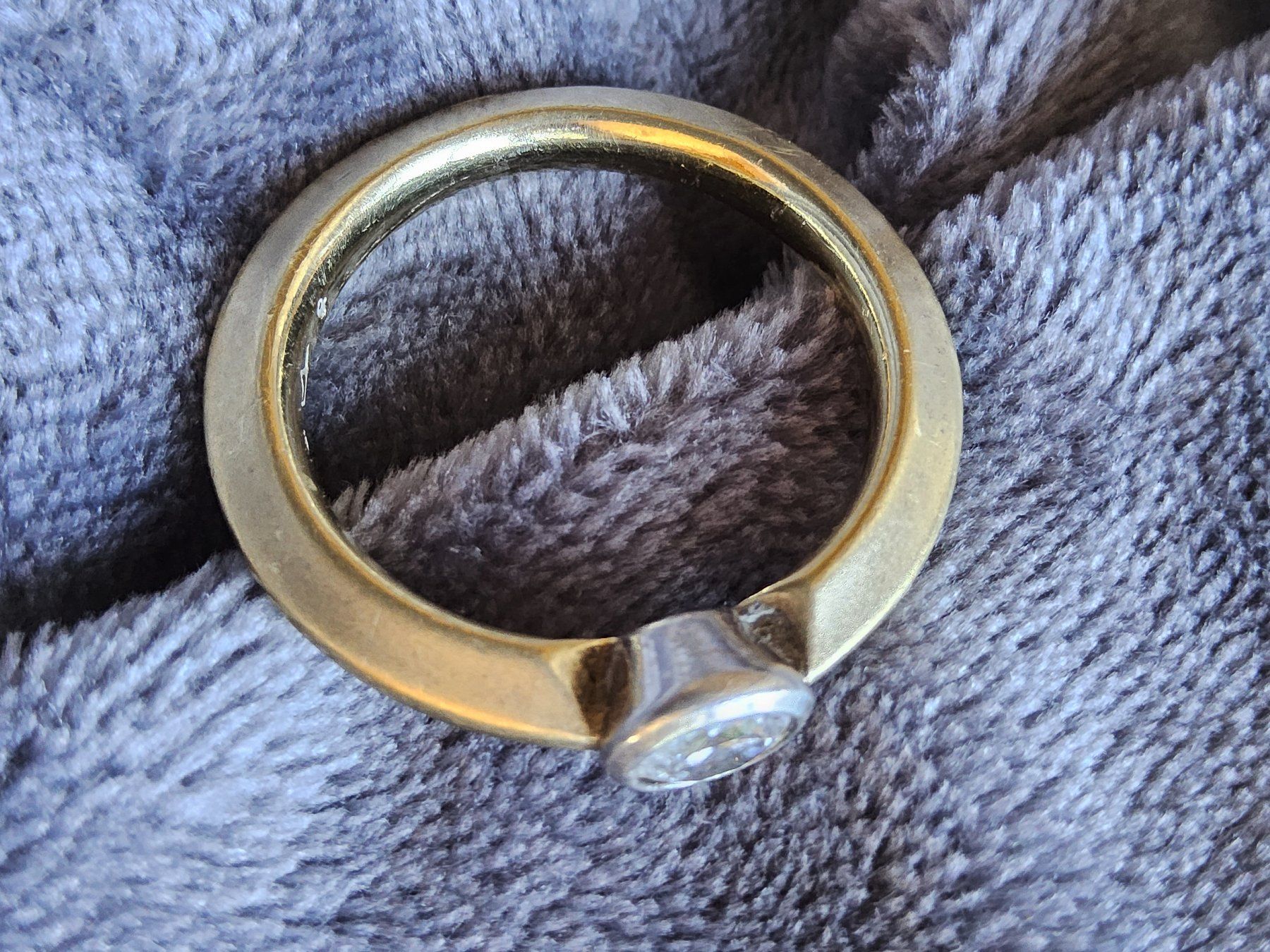 Anelli: Schicker Sterling Silber vergoldeter Ring, Grösse 60 – Usato da Zürich venduto da gutsan 3